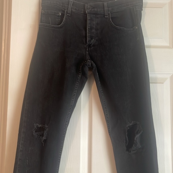 Rag & Bone distressed skinny jeans sz 33 - Picture 3 of 5